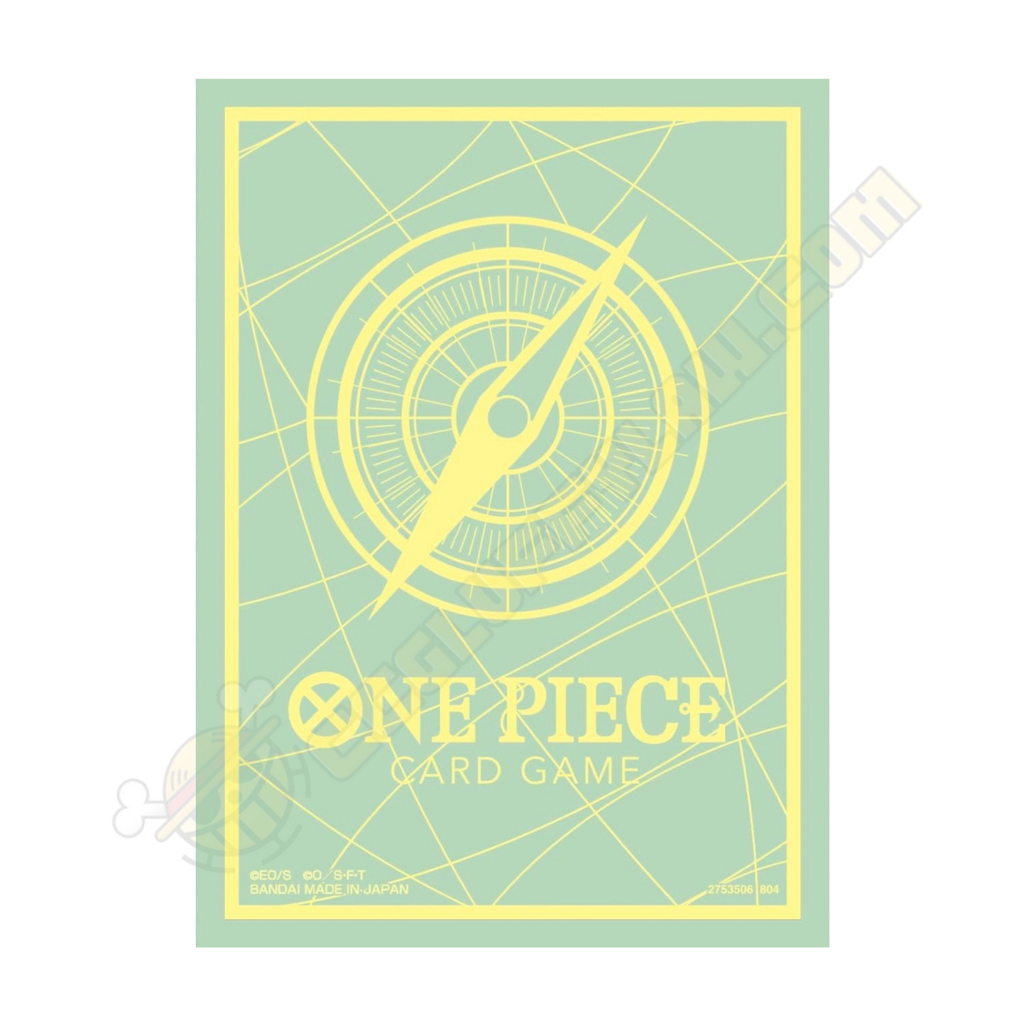One Piece Card Game - Official Sleeves 9 - Green Logo (70 Bustine)