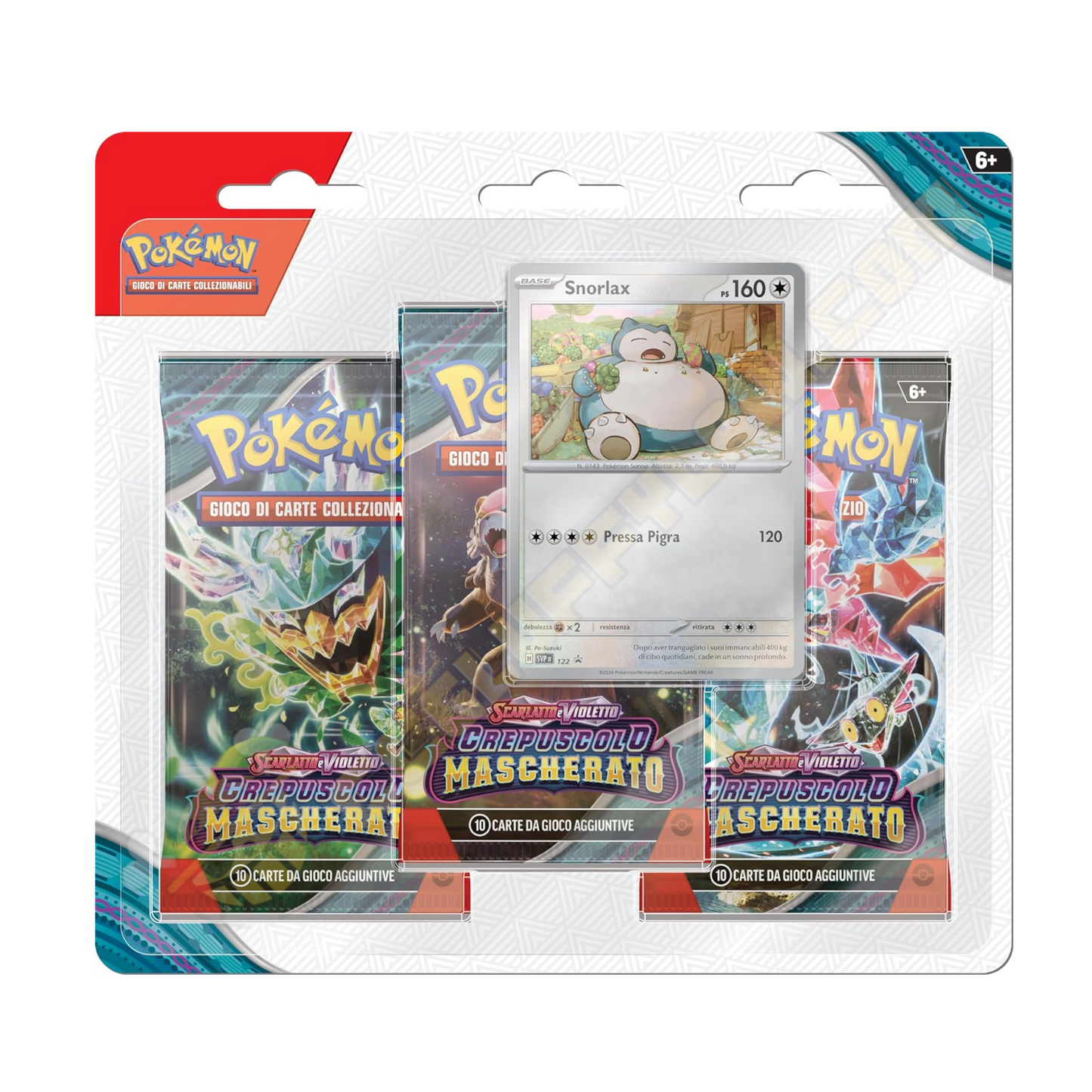Pokemon - 3 Pack Blister Scarlatto e Violetto - Crepuscolo Mascherato