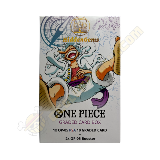 HiddenGems® One Piece OP-05 Box (PSA 10 graded Card + 2x OP-05 Booster)