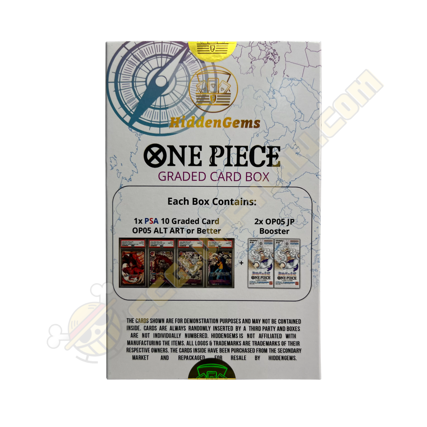 HiddenGems® One Piece OP-05 Box (PSA 10 graded Card + 2x OP-05 Booster)